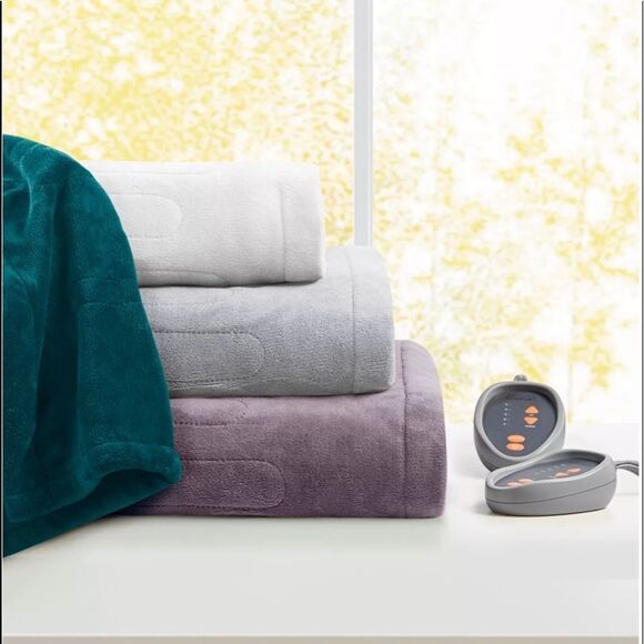 Premier Comfort Microlight Electric/Heated Blanket, King: Ivory - Picture 5 of 8